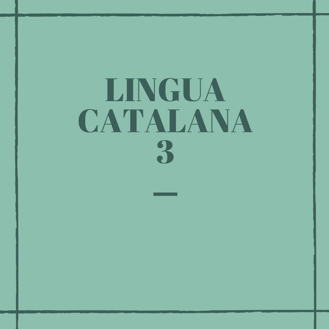LINGUA CATALANA 3 - E1 - a.a. 2023-24